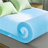 BedStory 4 inch Memory Foam Mattress Topper Twin,