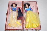 2 Vintage Snow White Dolls in Case