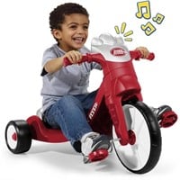B3604 Radio Flyer, Lights & Sounds Red Tricycle