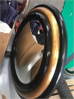 Mail gland smith designer black round mirror gold