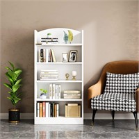 ALISENED 5 Shelf Bookcase, 47" Wood Tall Bookshelf