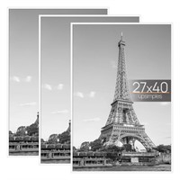 upsimples 27x40 Frame White 3 Pack, Poster Frames