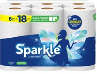 2x Sparkle Tear-a-square 6 Paper Towels