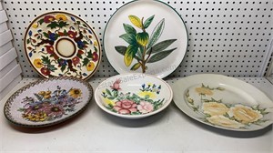 Floral Serving Plates & Bowl