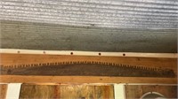 Antique logging saw blade 6 ft