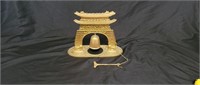 Vintage Asian Brass Pagoda Temple Bell