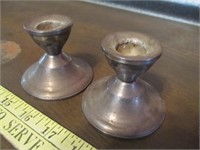 Pair of Vintage Sterling Silver Candle Holders