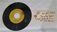 Jerry Lee Lewis Great Balls Fire SUN 45 record