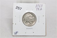 1913 Ty. 2 Nickel-VF