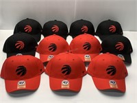 Lot of 11 Kids Toronto Raptors NBA Hats - NEW $440