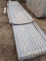 Lg. Pile Of Galv. Steel Sheets