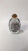 Vintage Reverse Painting Snuff Bottle T16D