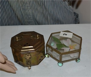 2 small Trinket boxes