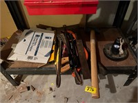 Bottom of work bench contents