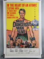 Most Dangerous Man Alive 1961 Linen Backed Poster
