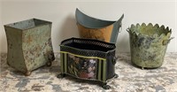 Decorative Metal Baskets (4)