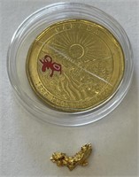 Alaska Gold Rush Nugget w/ Coin #1