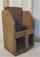 Early wooden feed scoop