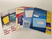 (5) Packs Of Avery Mailing Labels