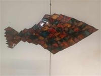 METAL ABSTRACT ART WALL HANGING PIECE