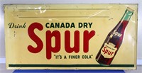 36" x 72" Enamel Canada Dry Spur Sign