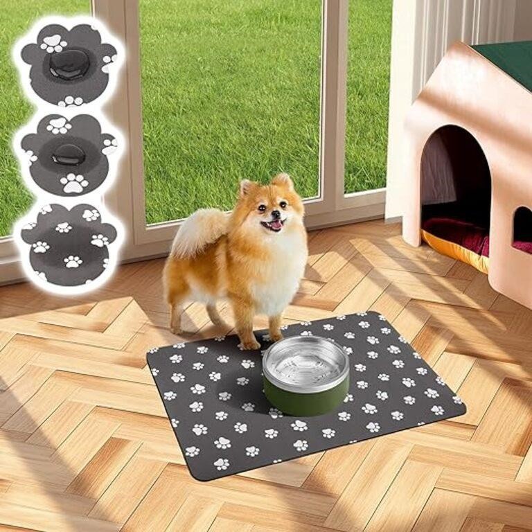 36 x 23 in Quick Dry Absorbent Dog Food Mat