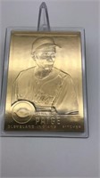 Satchel Paige 22kt Gold Baseball Card Danbury