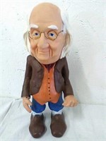 Benjamen Franklin plastic coin bank 11"