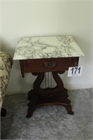 Lyer Marble End Table