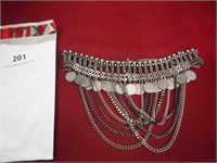 Designer Ethnic Oxidized Silver Necklace