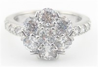 Sterling Epiphany Diamonique Flower Ring
Nice