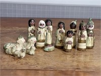 South American Style Nativity Set