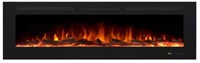 72 in. Electric Fireplace Recessed with Remote,