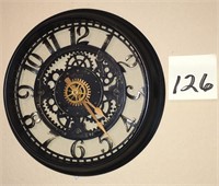 Large Wall Clock with Gears