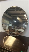 Round beveled mirror