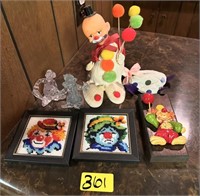 Mixed Clown Decor Items