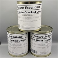 3- FUTURE ESSENTIALS 5 LB CANS OF NINE GRAIN OAT