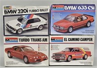 Model Car Kits - BMX, Tans Am, El Camino