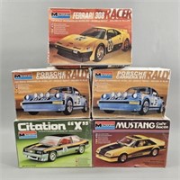 Model Car Kits - Ferrari, Porsche, Mustang