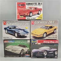 Model Car Kits - Corvettes - Sealed