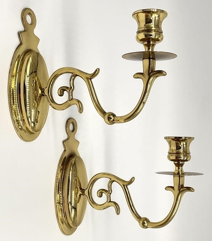 2 Baldwin Colonial Williamsburg Candle Sconces