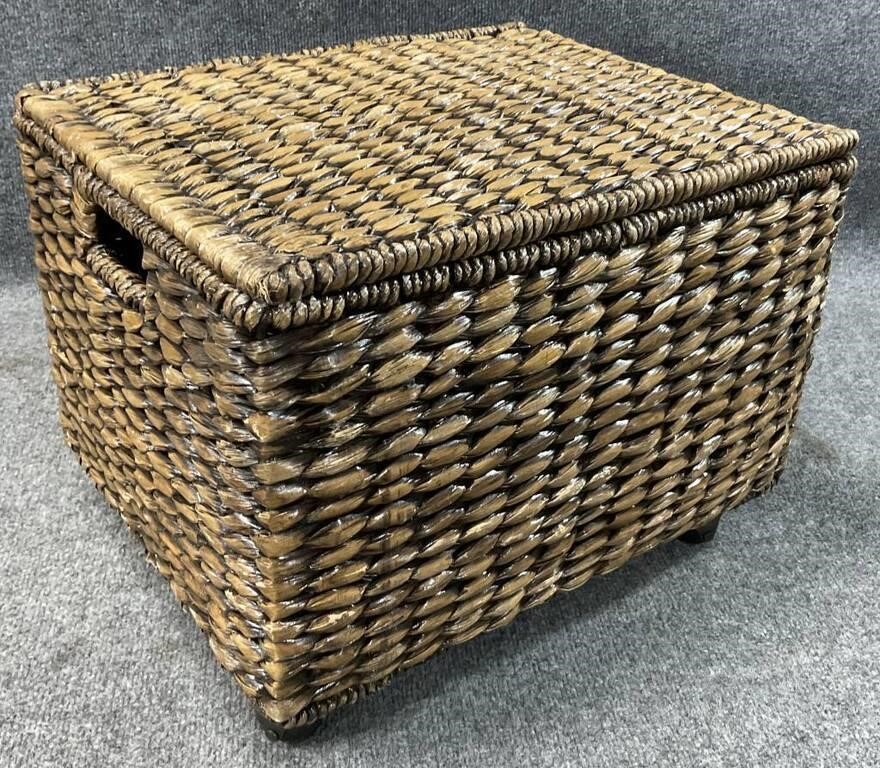 Woven Rolling, Metal Frame Storage Cube