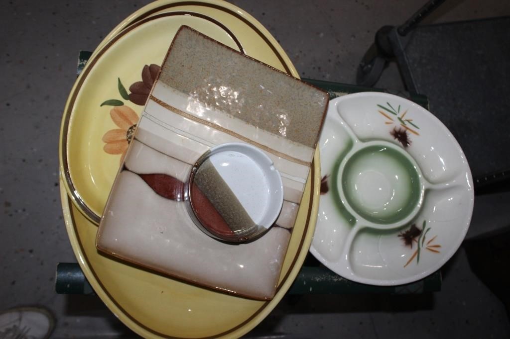 Large Lot Misc Pottery - Chip and Dip etc.