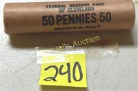 1964 BANK ROLL OF PENNIES