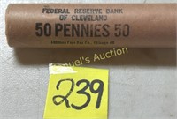 1963 BANK ROLL OF PENNIES