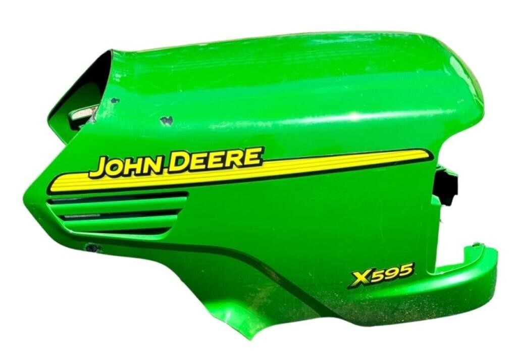 John Deere hood, used, for a X595, shows