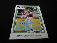 Mac Jones signed ROOKIE football card COA