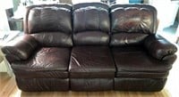 Leather Reclining Sofa