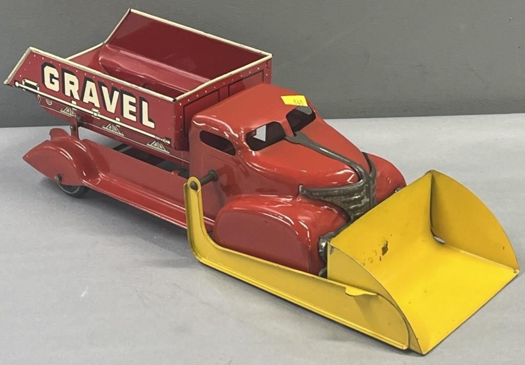 Marx Gravel Truck Metal LithoToy