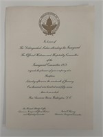 1957 Dwight D. Eisenhower inauguration invitation